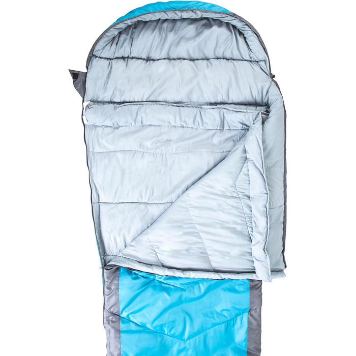 Спальний мішок Trespass Doze DREI на 3 сезони, 230x85x55 см, універсальний розмір, кобальтово-синій