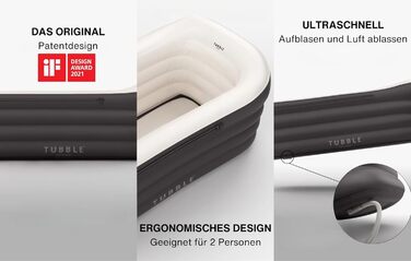 Надувна ванна Tubble Royale Black Onyx 255 літрів: розкішне домашнє спа для дорослих