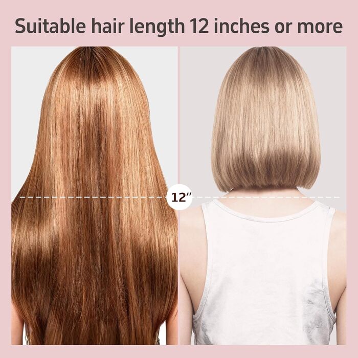 Фен-випрямляч 2-в-1 для тонкого та нормального волосся, 1300W, Ion Technology, 4 температурні режими (90°C-160°C), з функцією самоочищення (Чорний)