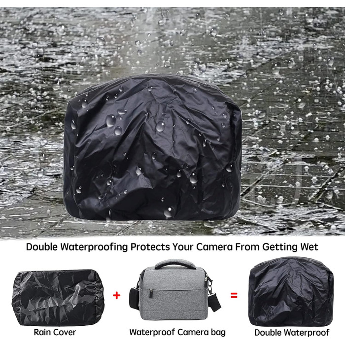 Сумка для камери HIUOUIH: фотосумка для DSLR/SLR камер, 26 x 19 x 15 см, сіра