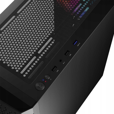 Ігровий комп'ютерний корпус Logic Aramis ARGB MIDI, чорний, 4 вентилятори