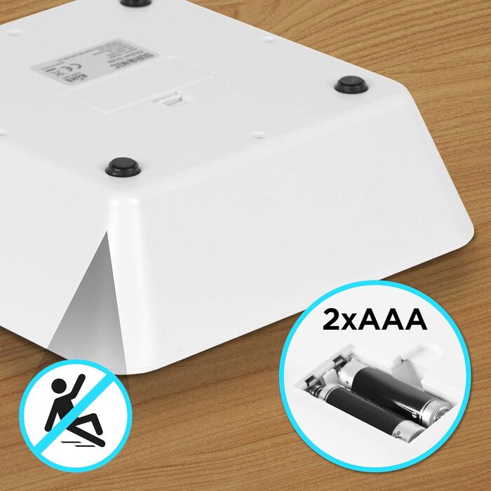 Кухонні ваги Duronic KS5000 SR/SS - цифрові, овальної форми, знімною чашею 2.5 л, точність 1 г, з функцією тарування (чорні)