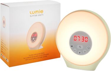 Lumie Sunrise Alarm - Sunrise and Sunset Effect, Alarm Clock, Sounds and Mood Lighting