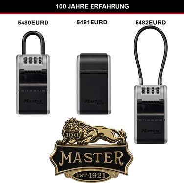 Master Lock Wall Mounted Outdoor Key Safe - XL with Shackle