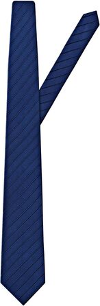 Краватка чоловіча Vincenzo Boretti, шовк, темно-синя в смужку, 8 см, для костюма та сорочки, діловий стиль, весілля