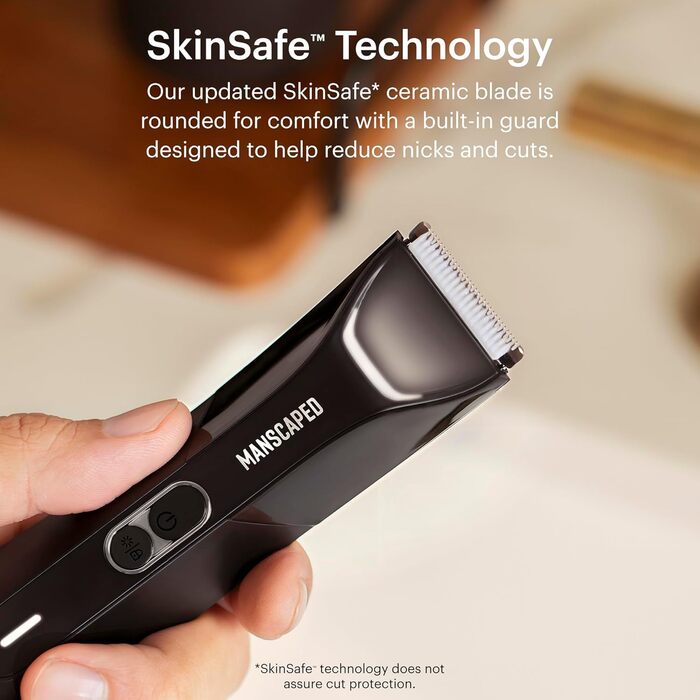 Електричний тример для тіла MANSCAPED Lawn Mower 4.0 PRO, водонепроникний, SkinSafe, USB-C зарядка, для чоловіків, дорожній замок