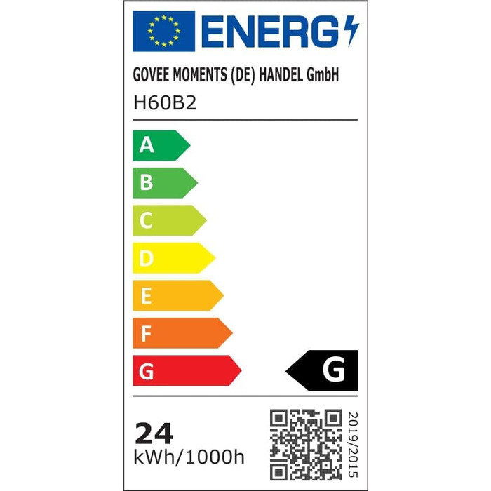 LED-лампа Govee з 3-ма якими полум'янами, RGBWW, регулювання фокусу, 1500lm, Alexa, 64+ сцени, синхронізація з музикою, 157см, чорний колір, для вітальні, спальні, кабінету, декор