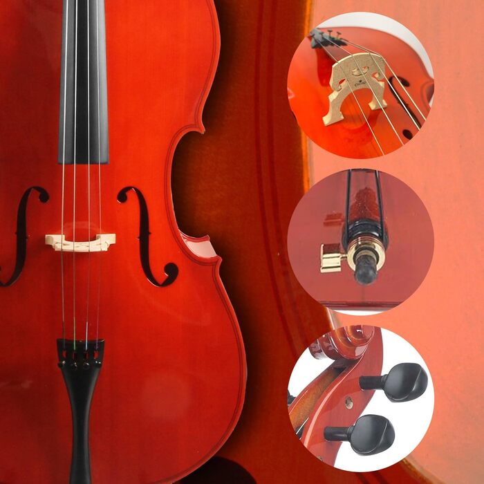 Скрипка Cello 4/4 – повний комплект для початківців та професіоналів. Включає футляр, смичок, каніфоль, струни, тюнер та каподастр. Ідеально підходить для дітей, дорослих та музичних шкіл.