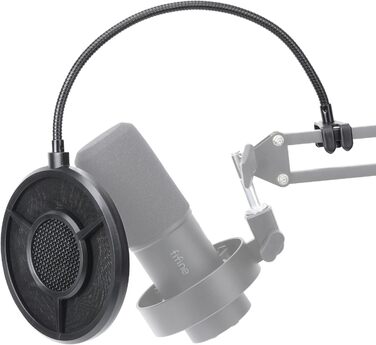 FIFINE K688 Тримач для мікрофона на підставці – кріплення для мікрофона з гнучким регулюванням, сумісний з FIFINE XLR/USB мікрофонами, з кабелеутримувачами, для запису звуку