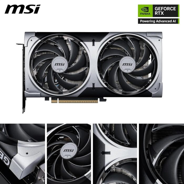 Відеокарта MSI GeForce RTX 5070 VENTUS 2X OC 12GB GDDR7, PCIe 5.0, Boost 2542 MHz