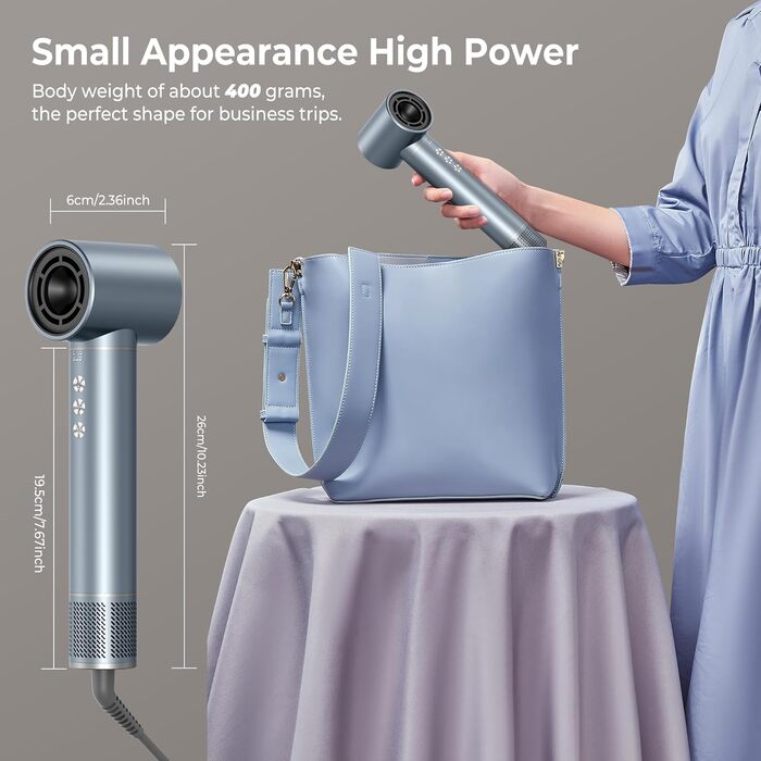 Airstyler 5 в 1: Фен, плойка, щітка, стайлер для волосся з іонною технологією 110000 U/Min, сірий