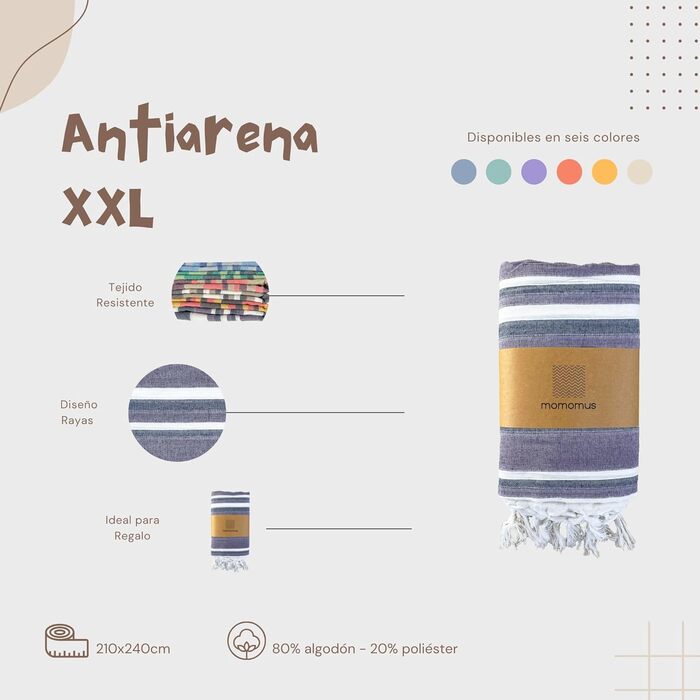 Плед для пікніка MOMOMUS XXL пляжний, складний 210x240 см, фіолетовий - килимок для пікніка, антипісочний, для кемпінгу