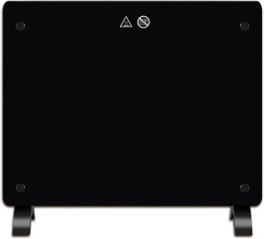 Конвектор DONYER POWER 2000W з екраном, чорний, настінний/підлоговий