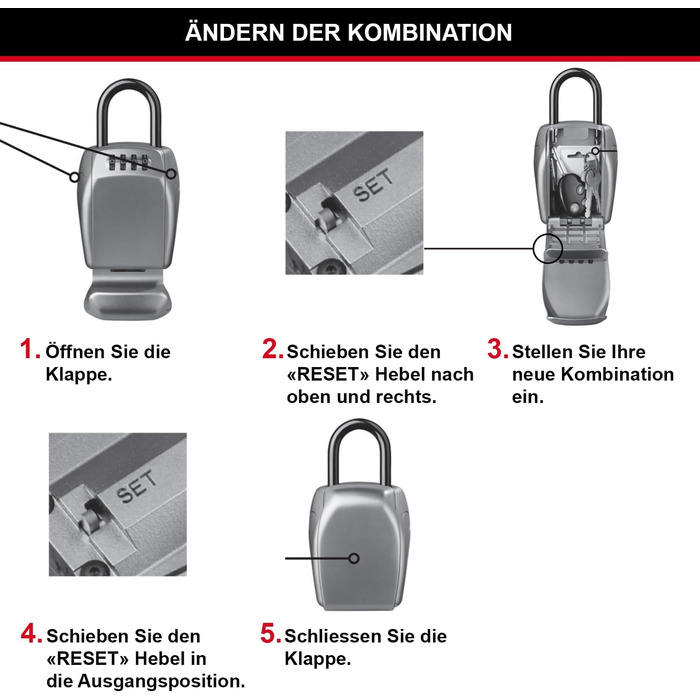 Сейф для ключів Master Lock з додатковою безпекою, зовнішній, 13.2 x 10.5 x 4.6 см, ключовий сейф (на дужці)
