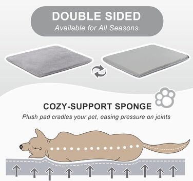 Будка для собак Jiupety, 2-в-1: котяча печера, розмір S. Підходить для собак, котів та цуценят. Тепла затишна печера-ліжко, сірий колір.