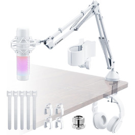 Кріплення для мікрофона на настільний стіл, 40 см, для HyperX QuadCast, Blue Yeti, 360° оберт, з адаптером 3/8' - 5/8'