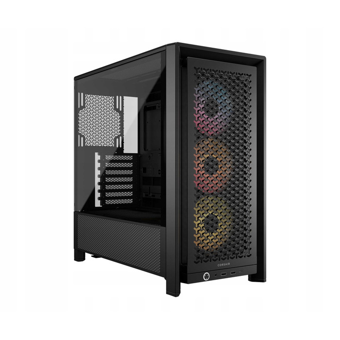 Корпус для комп'ютера Corsair 4000D RS ARGB Midi Tower ATX, чорний