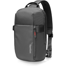 tomtoc Чоловіча сумка через плече Sling Bag для MacBook Air/Pro 13-14 дюймів, чорна, водонепроникна