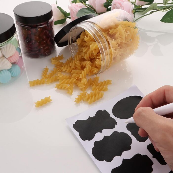 Набір контейнерів для зберігання продуктів 16 шт. (240мл + 420мл) з кришкою, BPA-Free, прозорі