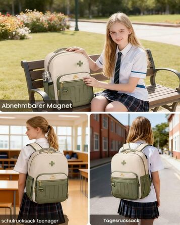 Шкільний рюкзак MATEIN для підлітків (дівчаток та хлопців), 15.6