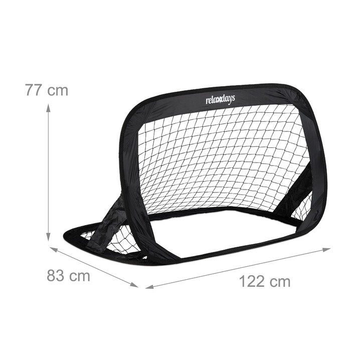 Relaxdays Pop-Up Soccer Goals, 2-Piece Set
