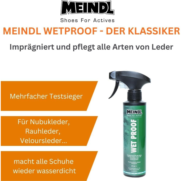 Meindl Leder MegaPack: Sportwax + Impregnator + Conditioner + Care Brush