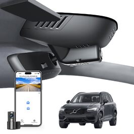 Відеореєстратор 4K для Volvo XC90 (2023-2026) Model B: Перед 4K, Зад 1080P, WiFi, Карта 64GB