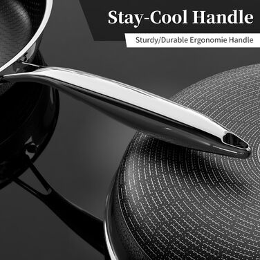 Набір сковорідок Innerwell Hybrid Edelstahl Profi - індукційні сковороди з покриттям Titan-Keramik, антипригарні, для всіх типів плит (24 см)