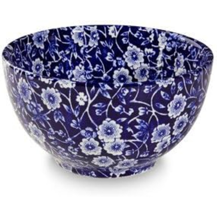 Burleigh Blue Calico Sugar Bowl 12cm