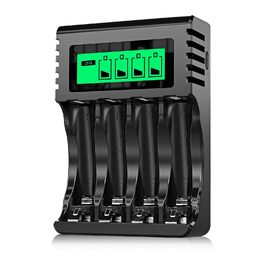 Зарядний пристрій POWEROWL з 8 акумуляторами: 4 AA 2800mAh + 4 AAA 1000mAh Ni-MH для швидкої зарядки
