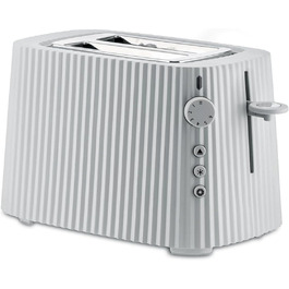 Тостер Alessi Plissé MDL08 W, 850 Вт, білий, 6 режимів, термопластик, європейська вилка, дизайнерський