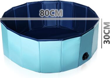 Басейн для собак Ø 80 см: басейн, іграшка для собак, іграшка з водою, басейн для ігор