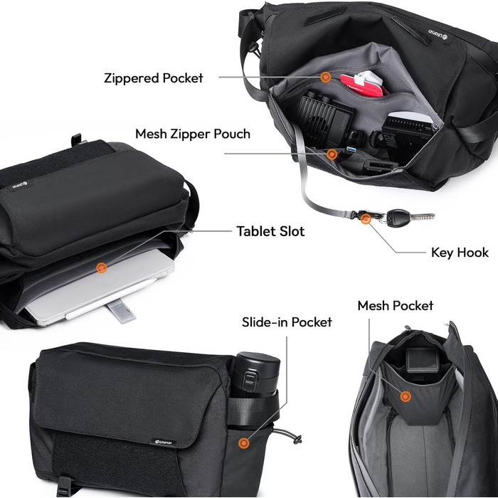 Сумка для камери ULANZI 9L: DSLR/SLR, Stativ, Diebstahlschutz, Sony, Canon, Fujifilm