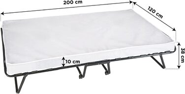 Cortassa XL Comfort Folding Bed with Mattress