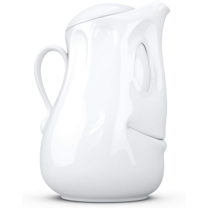 Порцеляновий чайник FIFTYEIGHT PRODUCTS Tassen 'Gut drauf', 1200 мл, білий, Німеччина