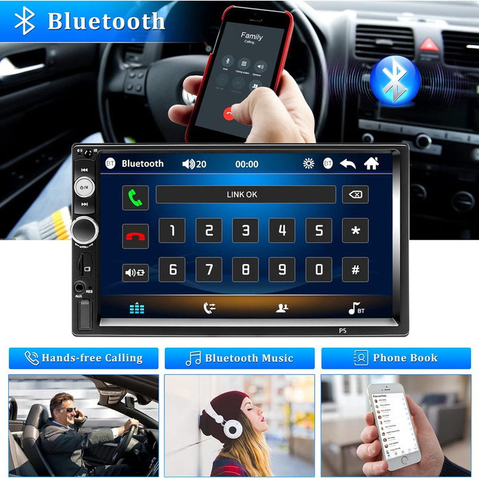 Автомагнітола CAMECHO 2 DIN 7