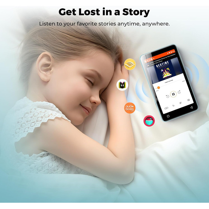 MP3 плеєр 160GB з Bluetooth та WiFi, Android плеєр для дітей з сенсорним екраном 4