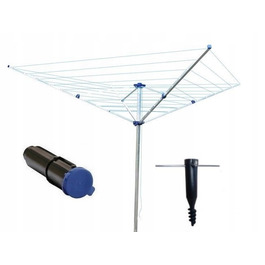 Са drying-сушарка для білизни садова Jupiter, 4-ramienna, 50 м, з регулюванням висоти
