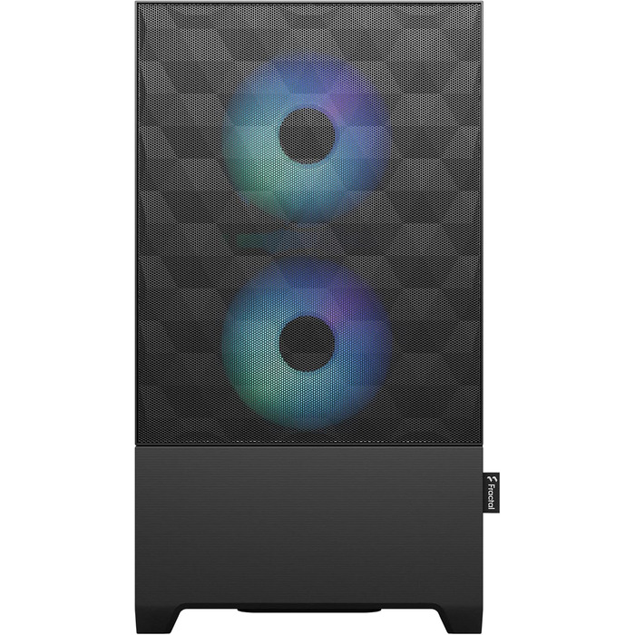 Корпус для ПК Fractal Design Pop Mini Air RGB Black з темперованим склом та сіткою Honeycomb Mesh – 3 RGB вентилятори, підтримка mATX