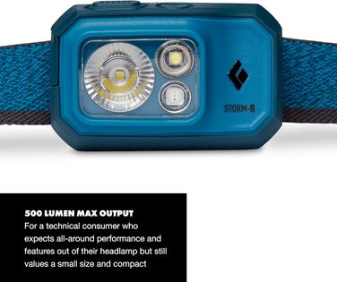 Black Diamond Storm 500-r Headlamp Plastic (Blue)