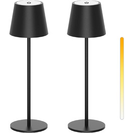 Акумуляторна LED-лампа Antela настільна бездротова диммерна, IP44, для дому та вулиці, 3000K/4000K/5000K, метал, 2 шт.