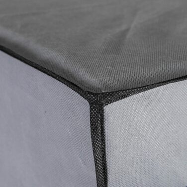 axentia Wardrobe, approx. 75 x 150 x 50 cm, Grey-Black