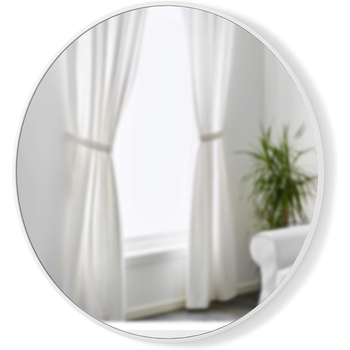 Дзеркало настінне Umbra Hub, 61 см, кругле, біле