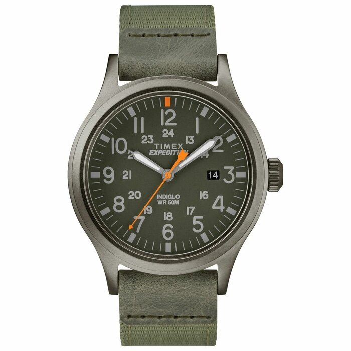 Годинник Timex Expedition Scout на зап'ястя, аналоговий кварц, нейлон (темно-зелений)