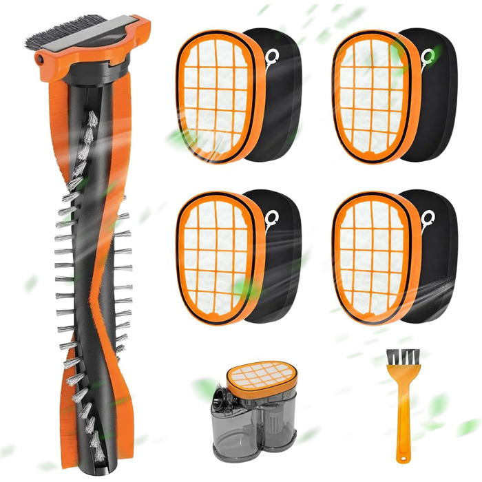Набір фільтрів для акумуляторного пилососа Philips SpeedPro Max (4+1 шт.), помаранчевий