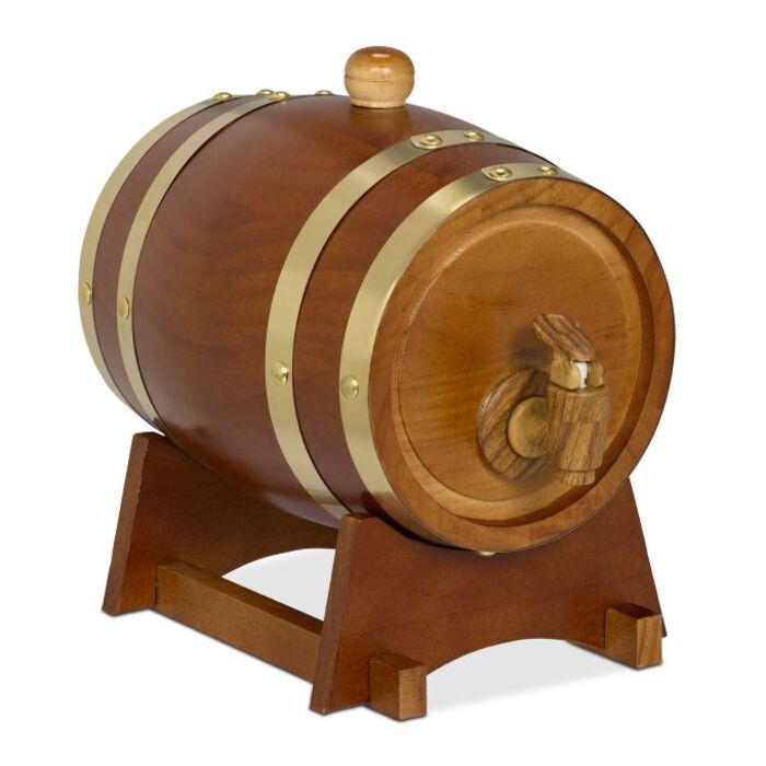 Relaxdays Whisky Barrel Wood 1.25 Liter