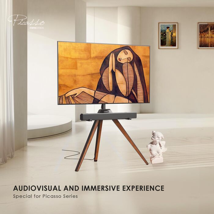 Кронштейн для саундбару FITUEYES Picasso - на телевізор, до 6.5 кг, з антиковзними EV-падами