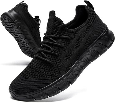 Жіночі кросівки для ходьби, бігу та трекінгу EGMPDA. Легкі, дихаючі, чорні (37 EU)