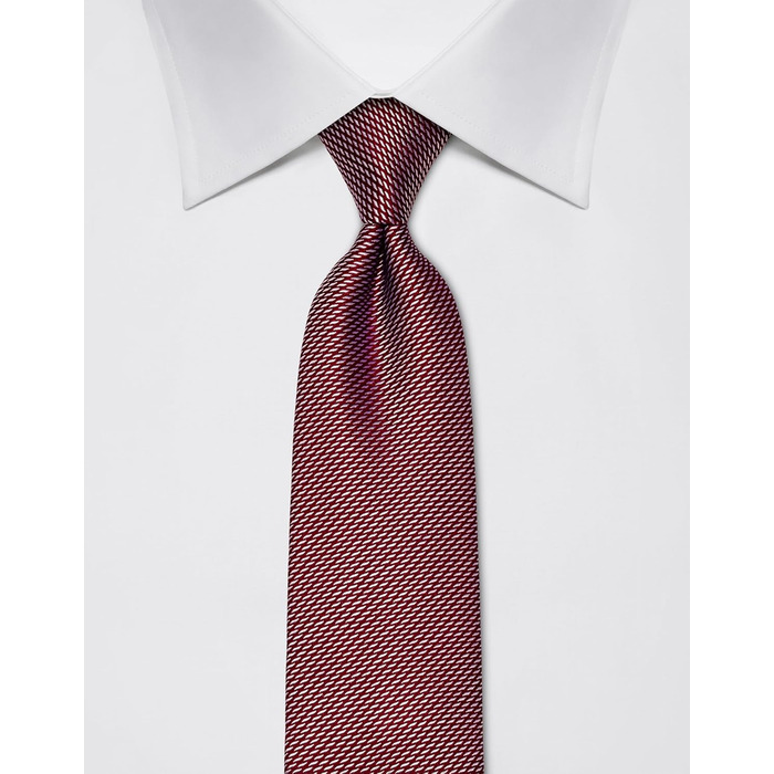Краватка чоловіча Vincenzo Boretti, шовк, візерунок, бордовий, 8 см (для костюма та сорочки, діловий стиль, весілля)
