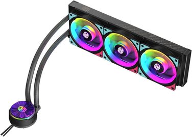 Cooler Master MasterLiquid PL Flux: Система водяного охолодження CPU з 2 x 120мм вентиляторами, білий (360, Flux)